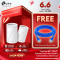 TP-Link Official | Deco BE65 BE11000 | 2.4GHz, 5GHz and 6GHz Tri-Band Whole Home Mesh Smart Access Point WiFi 7 Router. 